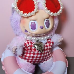 Red Swimsuit with Accessories